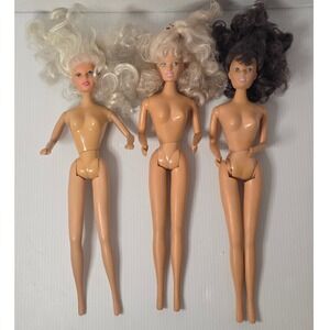 Vintage 1990s Kid Kore Doll Lot 3 Dolls Blonde Brunette China